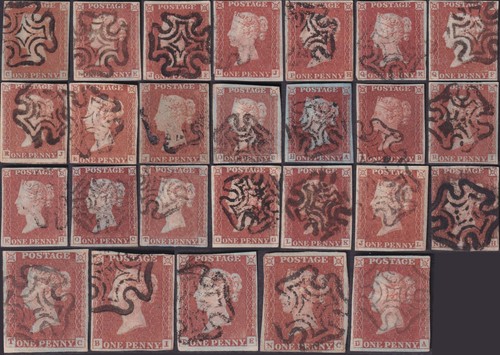 Imperforate penny reds - gb,