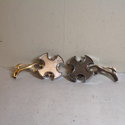 Pair mirror maltese cross - 1,