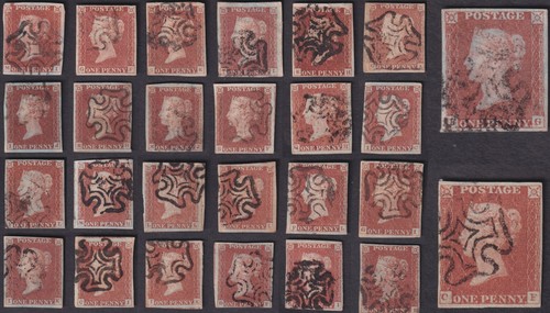 Penny red imperforate - penny,