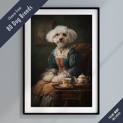 Dressed dog tea - tea, portrait