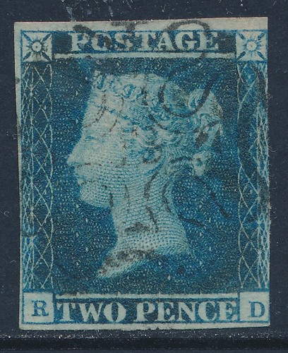 1841 blue used sg14f - gb,